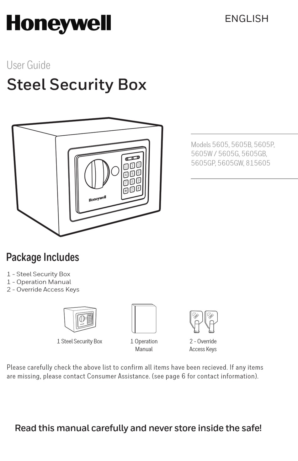 HONEYWELL 5605 USER MANUAL Pdf Download | ManualsLib