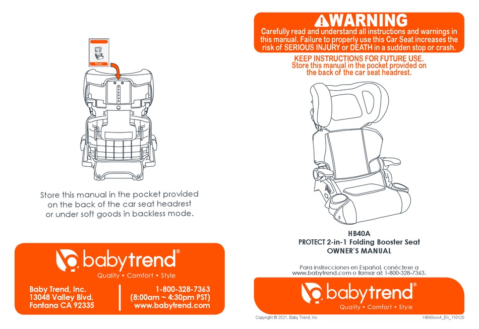 BABY TREND HB40B43A OWNER
