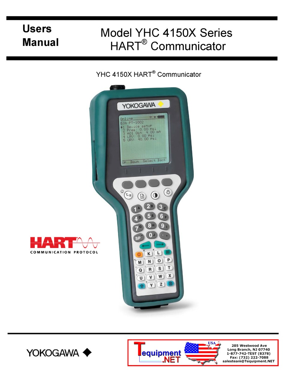 YOKOGAWA YHC 4150 SERIES USER MANUAL Pdf Download ManualsLib