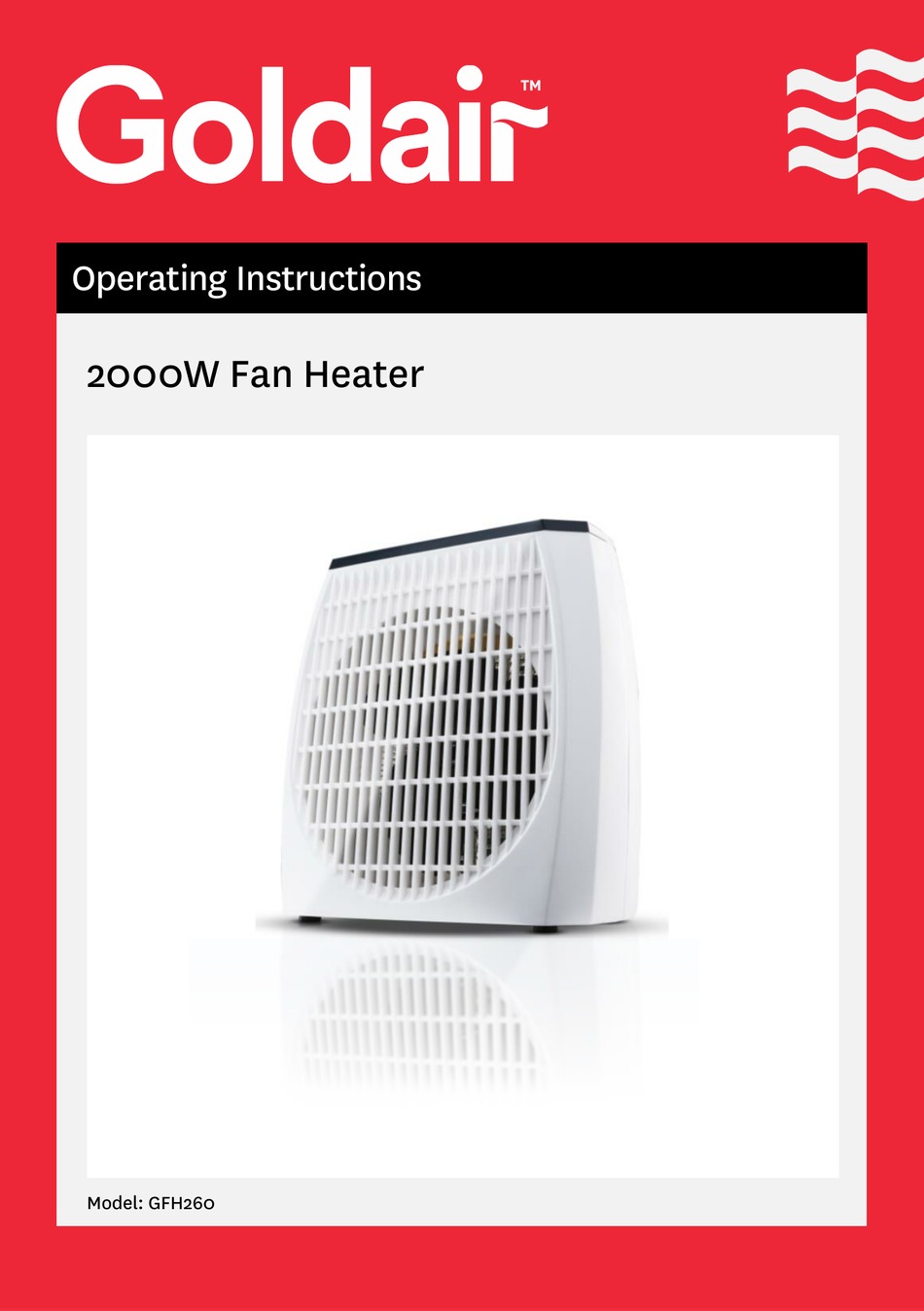 GOLDAIR GFH260 OPERATING INSTRUCTIONS MANUAL Pdf Download ManualsLib