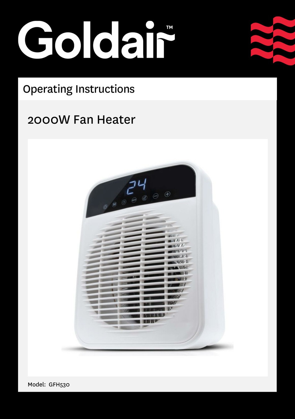 GOLDAIR GFH530 OPERATING INSTRUCTIONS MANUAL Pdf Download ManualsLib