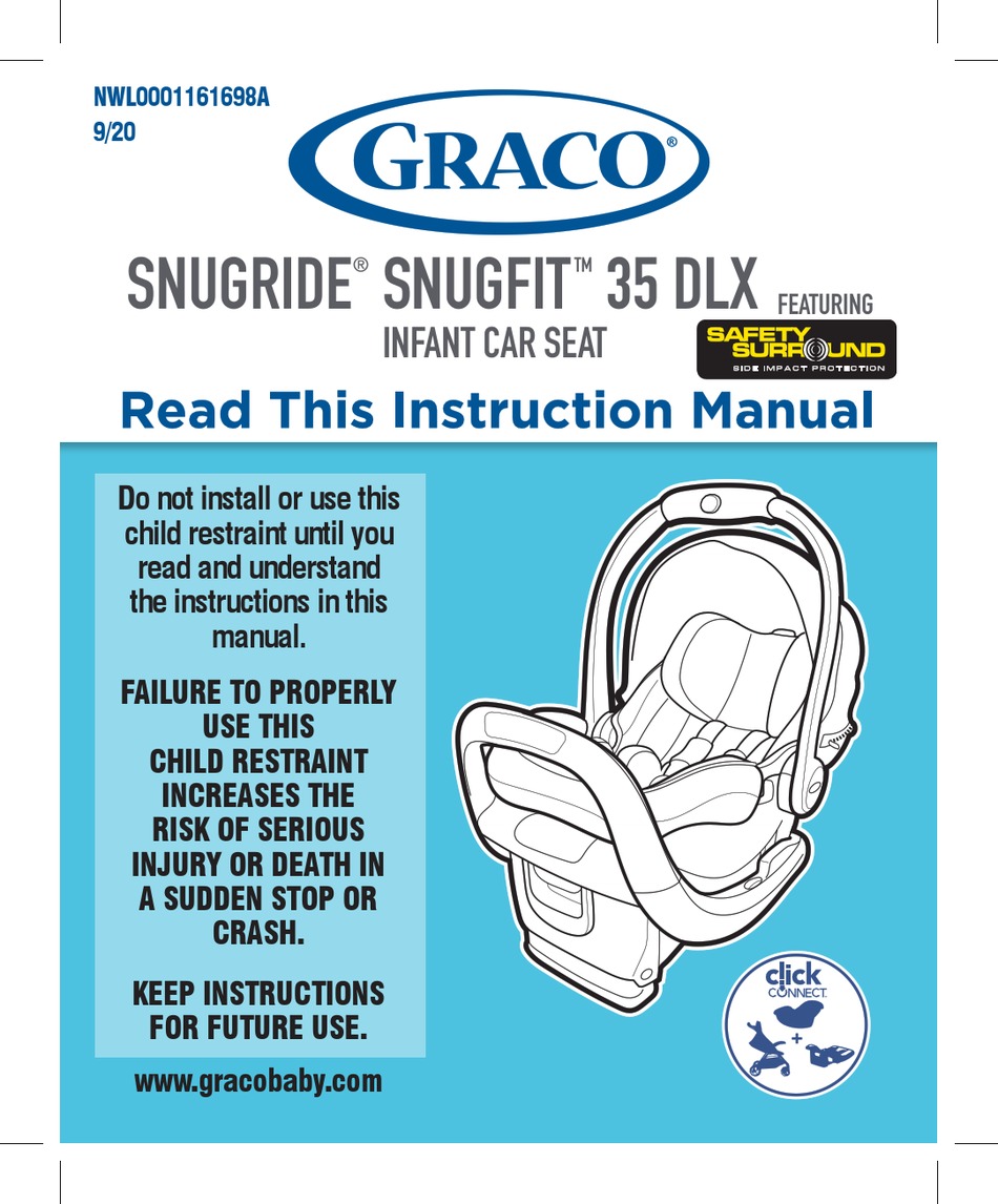 GRACO SNUGRIDE SNUGFIT TM 35 DLX INSTRUCTION MANUAL Pdf Download ManualsLib