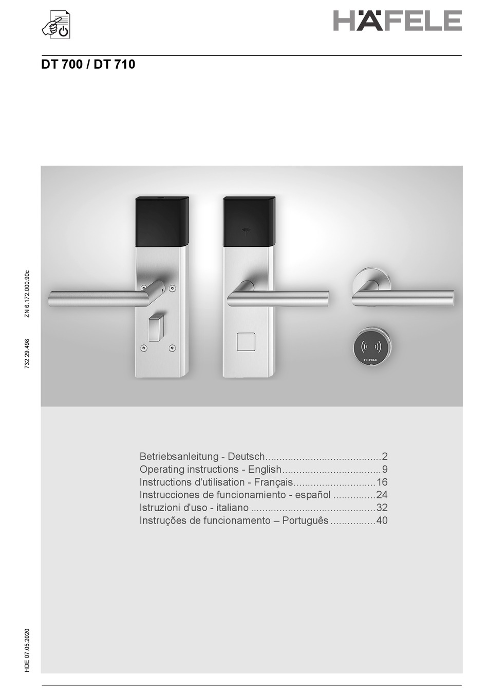 HAFELE DT 710 OPERATING INSTRUCTIONS MANUAL Pdf Download ManualsLib