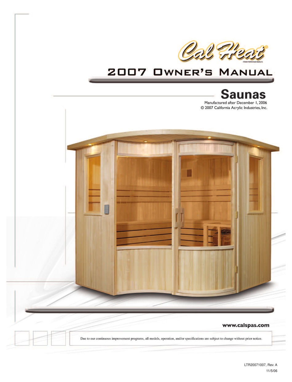 CAL SPAS CAL HEAT CU-100 OWNER'S MANUAL Pdf Download | ManualsLib