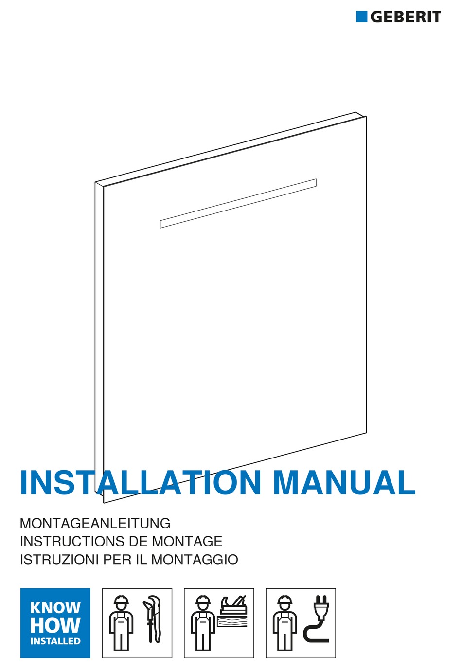 GEBERIT RENOVA Y862340000 INSTALLATION MANUAL Pdf Download ManualsLib