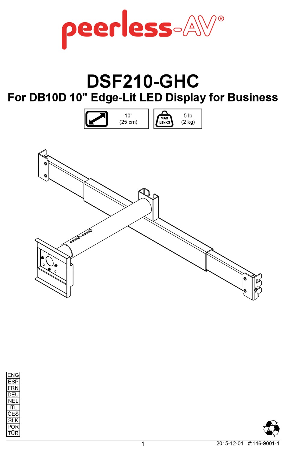 PEERLESS-AV DSF210-GHC MANUAL Pdf Download | ManualsLib