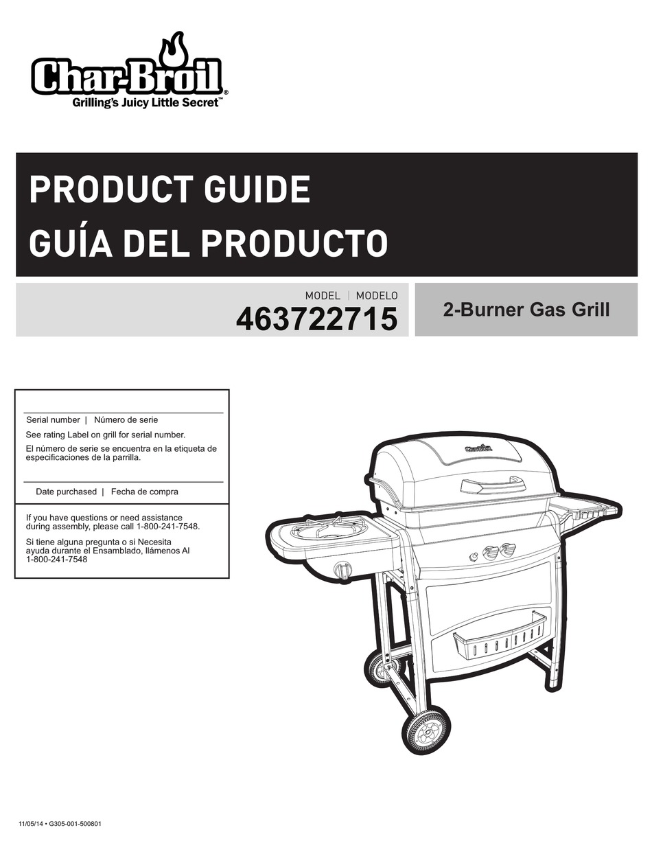 CHAR-BROIL 463722715 PRODUCT MANUAL Pdf Download | ManualsLib