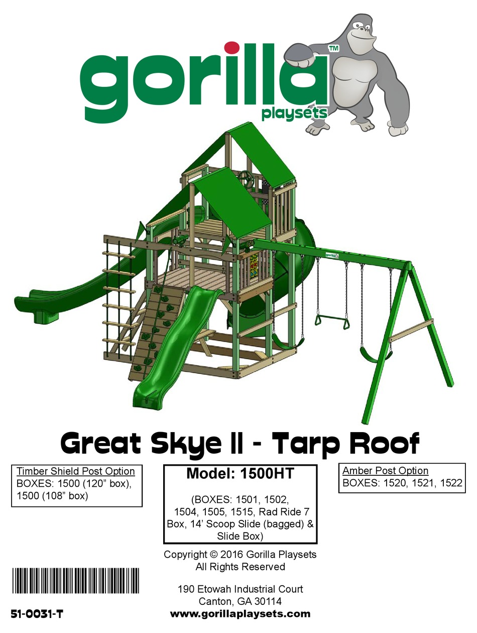 GORILLA PLAYSETS 010031AP MANUAL Pdf Download ManualsLib