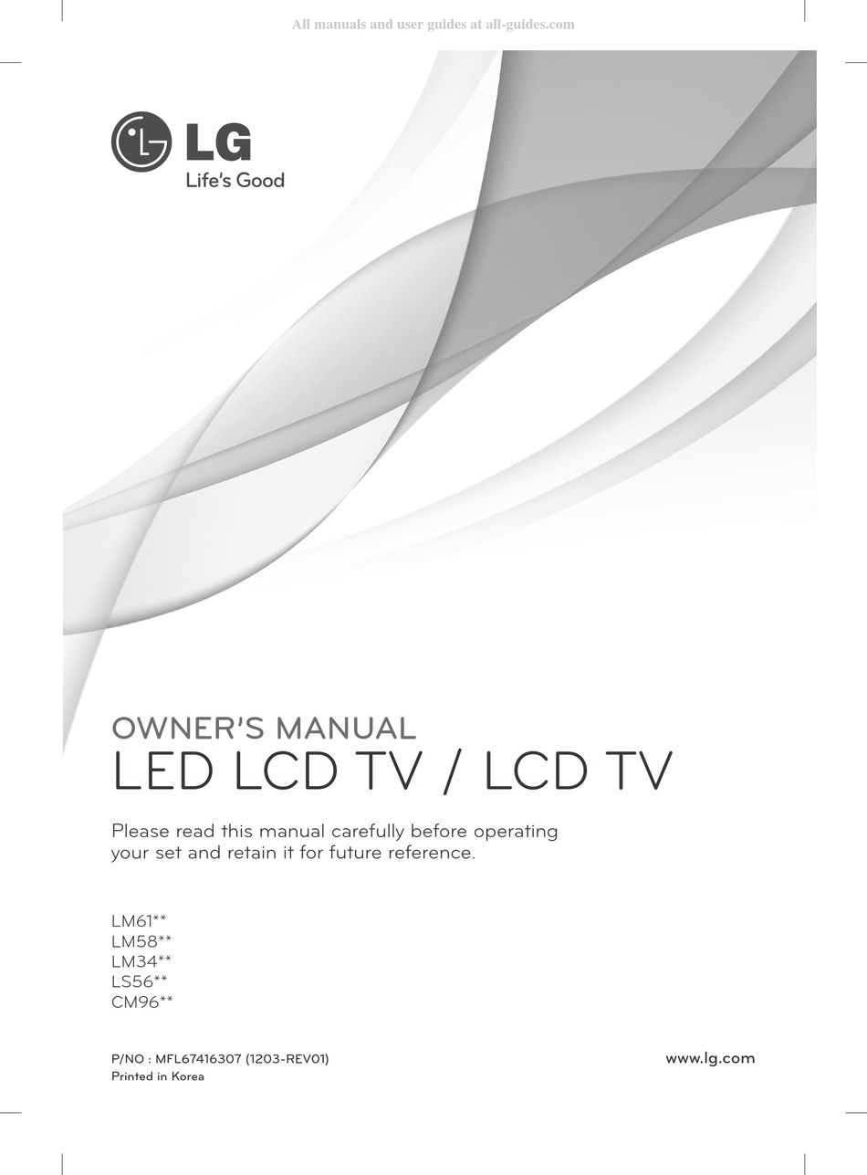 LG LM61 SERIES OWNER'S MANUAL Pdf Download | ManualsLib