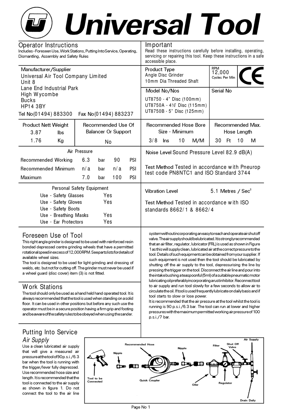 universal-tool-ut8750-operator-instructions-pdf-download-manualslib