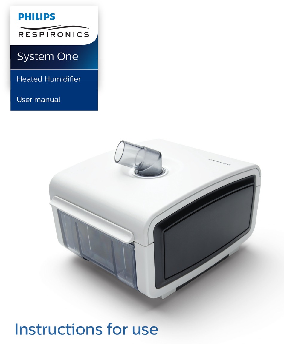 PHILIPS RESPIRONICS SYSTEM ONE USER MANUAL Pdf Download ManualsLib