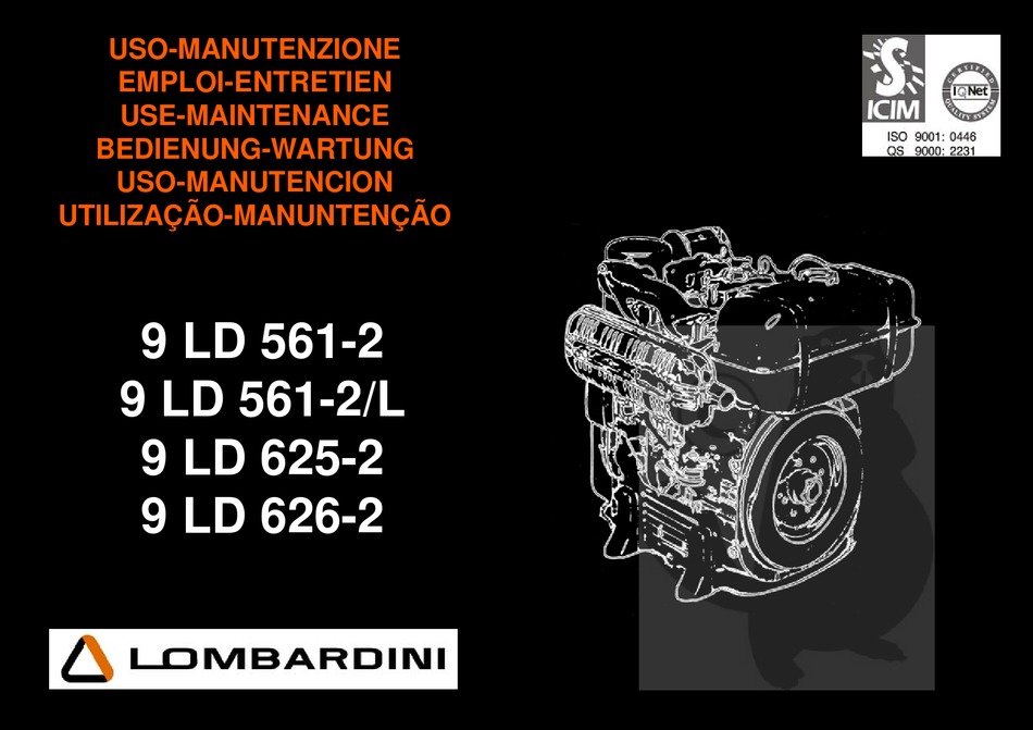 LOMBARDINI 9 LD 6252 USE & MAINTENANCE Pdf Download ManualsLib