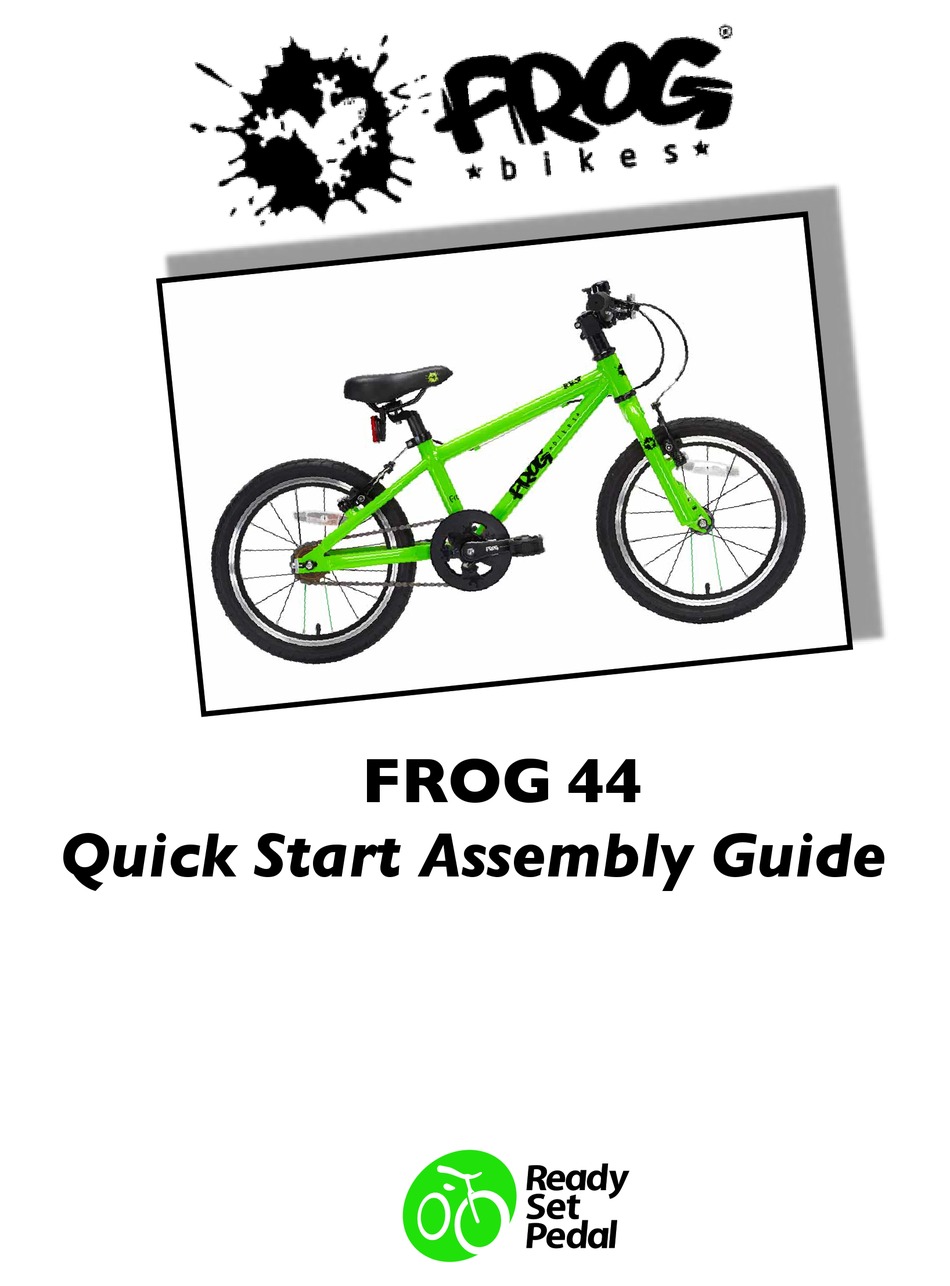 FROG BIKES FROG 44 MANUAL Pdf Download ManualsLib