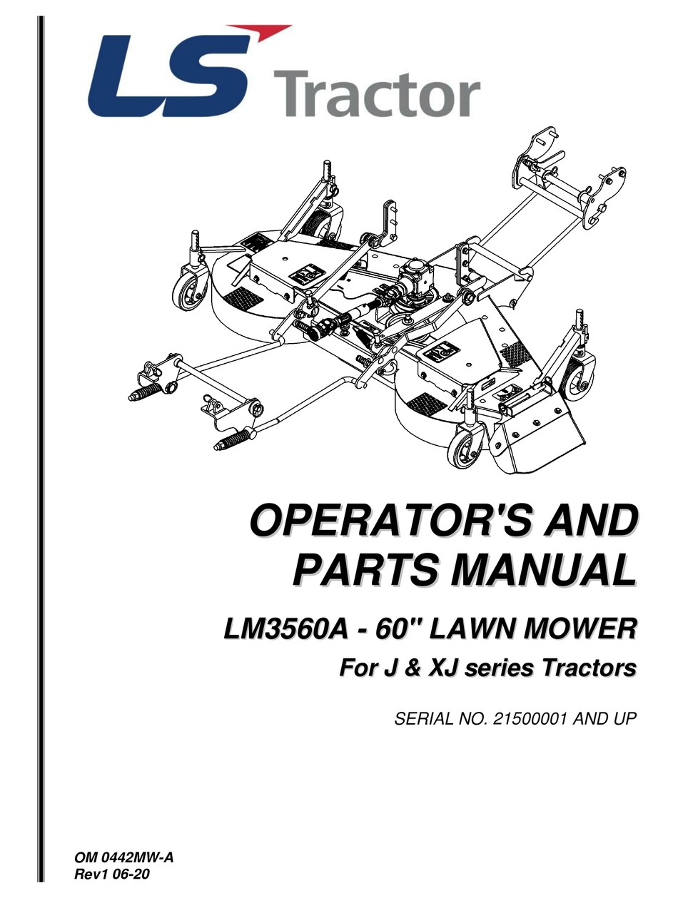 LS TRACTOR LM3560A OPERATOR AND PARTS MANUAL Pdf Download ManualsLib