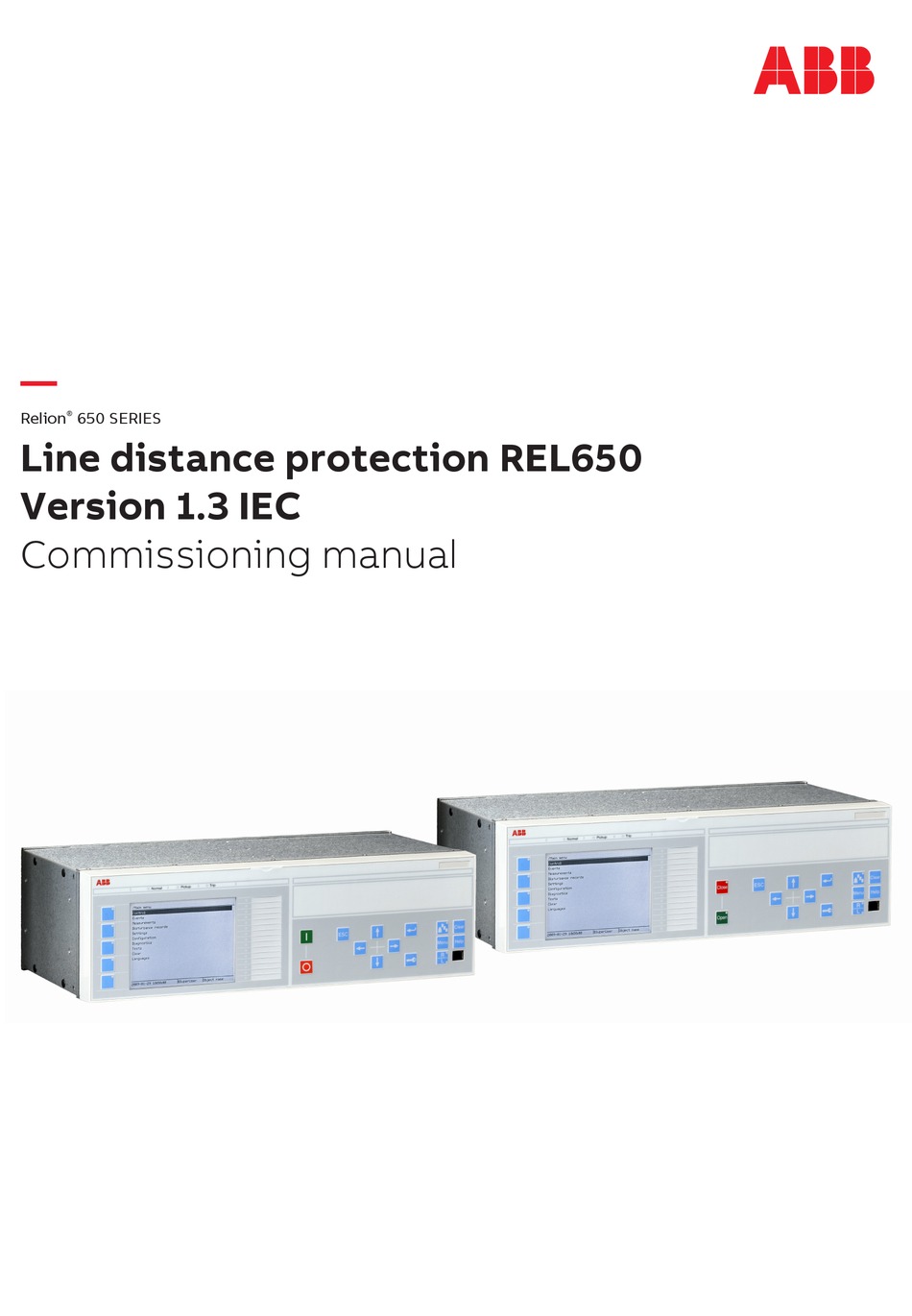 ABB RELION 650 SERIES COMMISSIONING MANUAL Pdf Download | ManualsLib