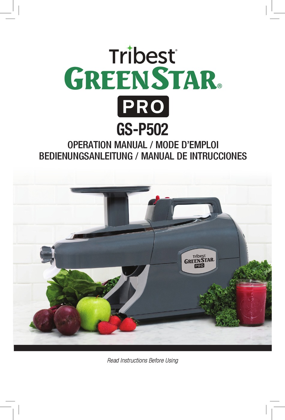 TRIBEST GREEN STAR PRO GSP502 OPERATION MANUAL Pdf Download ManualsLib