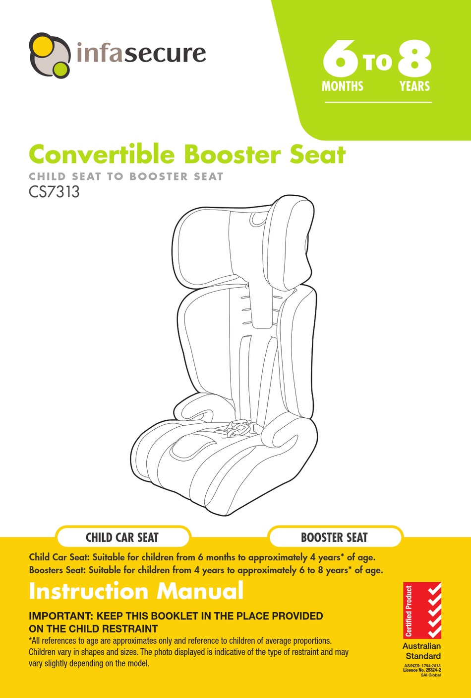 INFASECURE CS7313 INSTRUCTION MANUAL Pdf Download ManualsLib