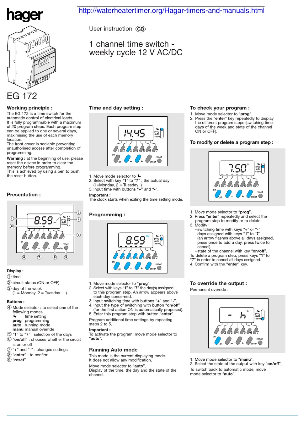 hager-eg-172-user-instruction-pdf-download-manualslib