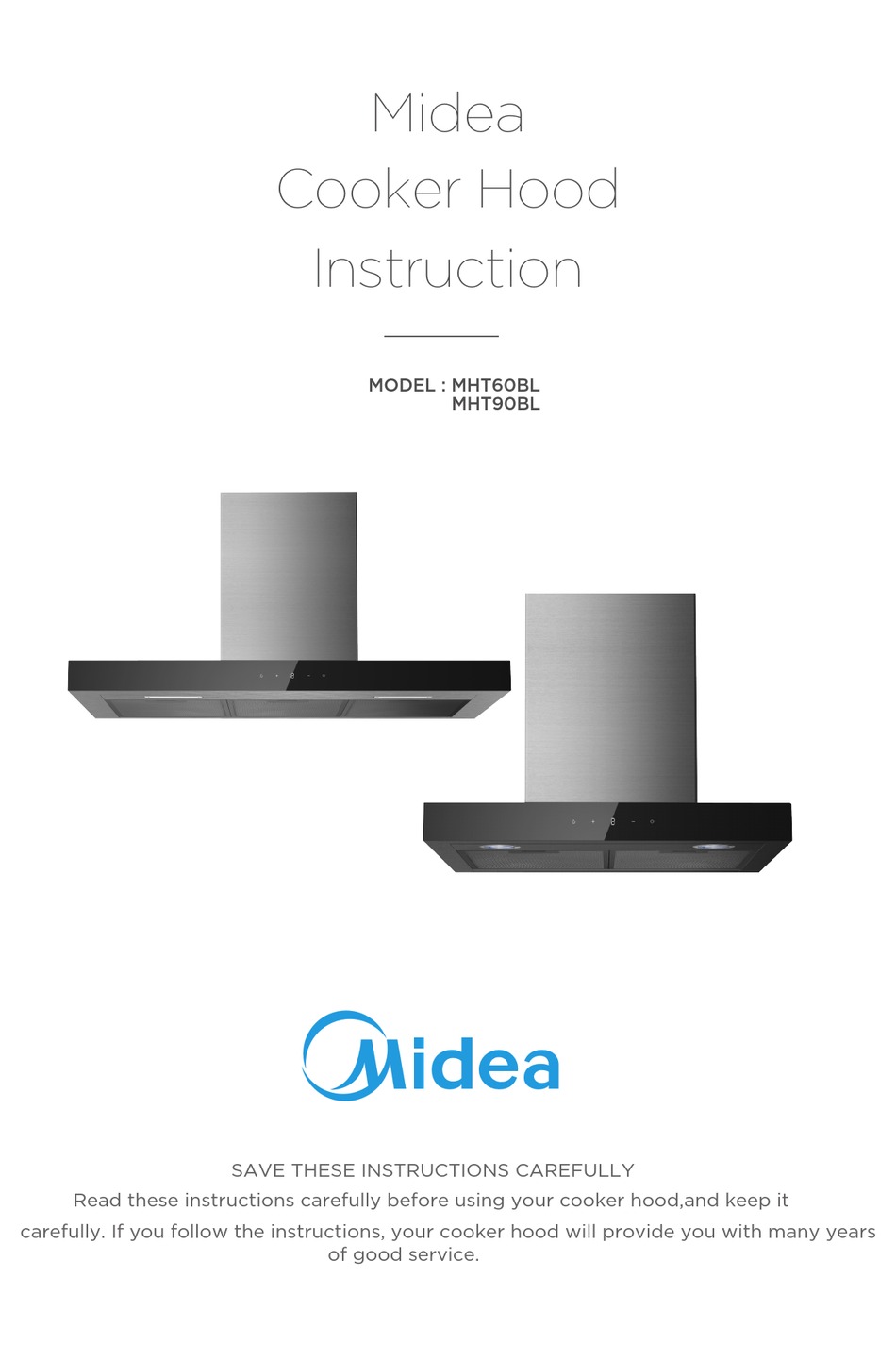 MIDEA MHT90BL INSTRUCTIONS MANUAL Pdf Download ManualsLib