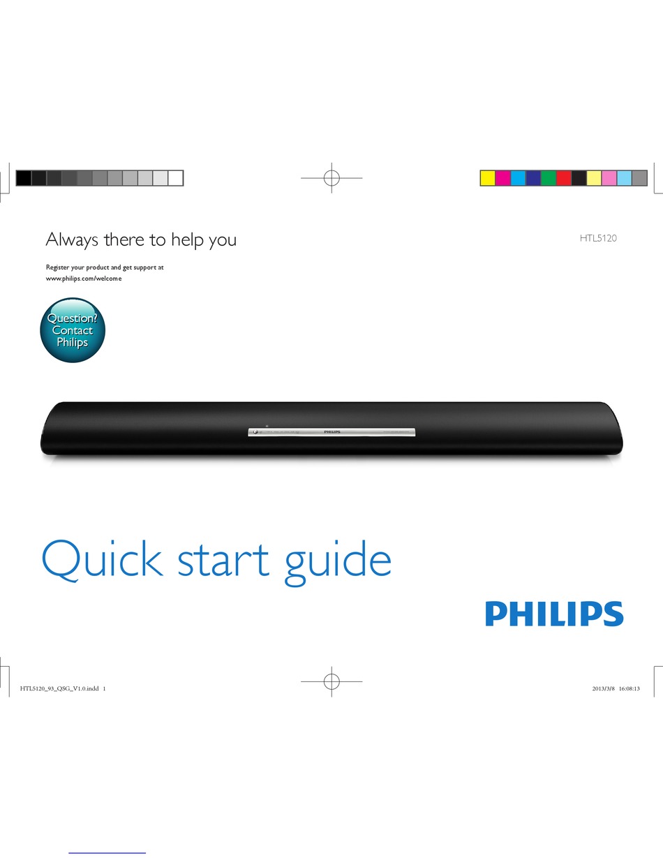 PHILIPS HTL5120 QUICK START MANUAL Pdf Download ManualsLib