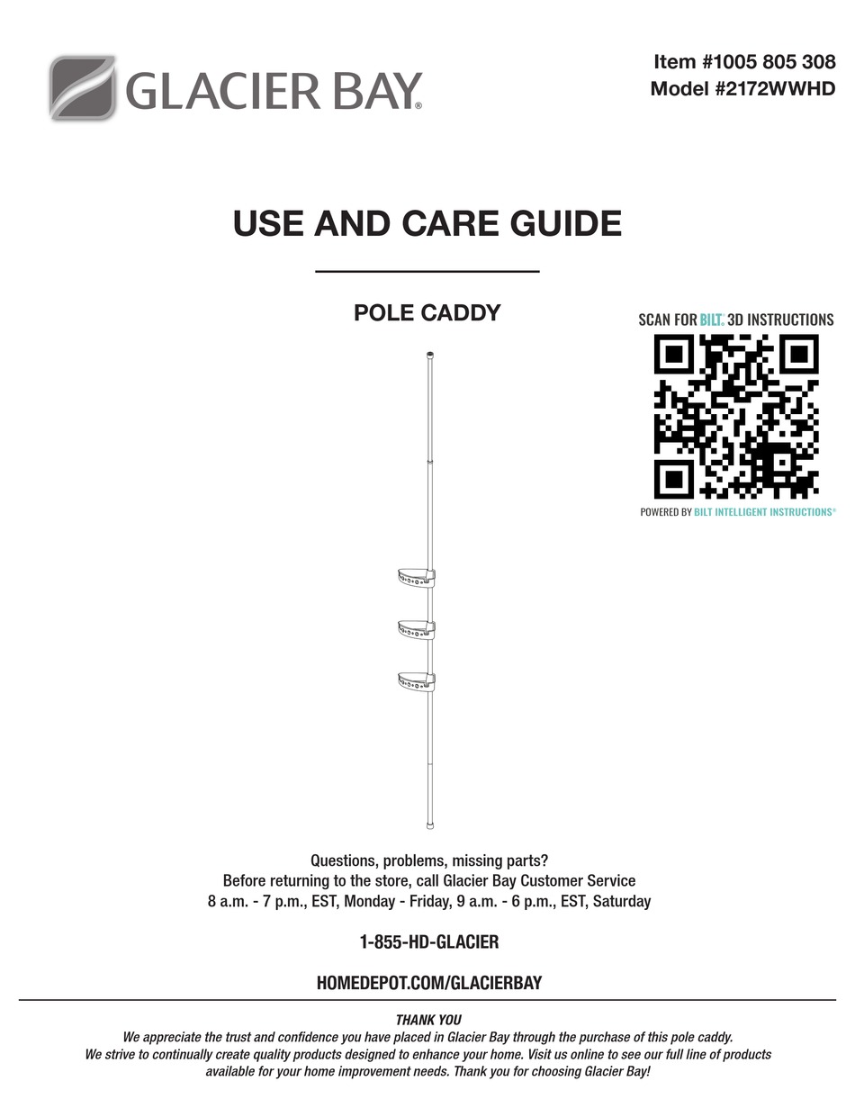 GLACIER BAY 2172WWHD USE AND CARE MANUAL Pdf Download ManualsLib