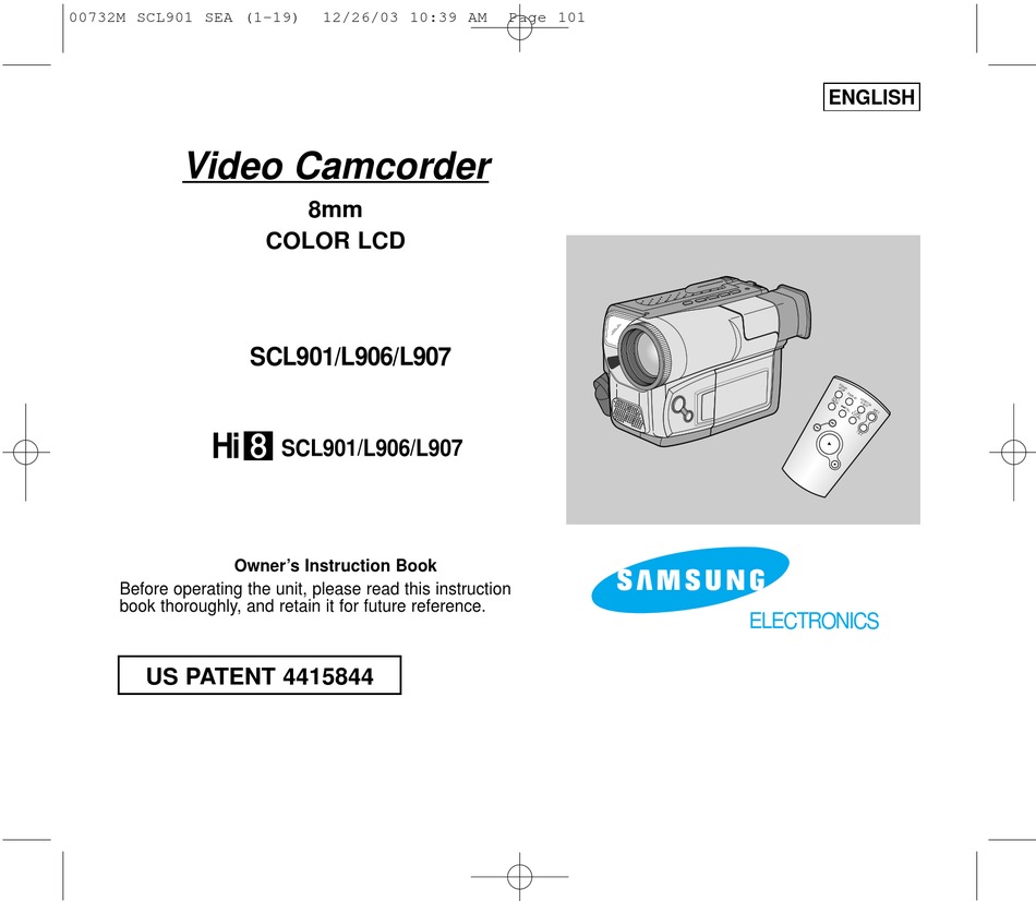 SAMSUNG HI8 SCL901 MANUAL Pdf Download ManualsLib