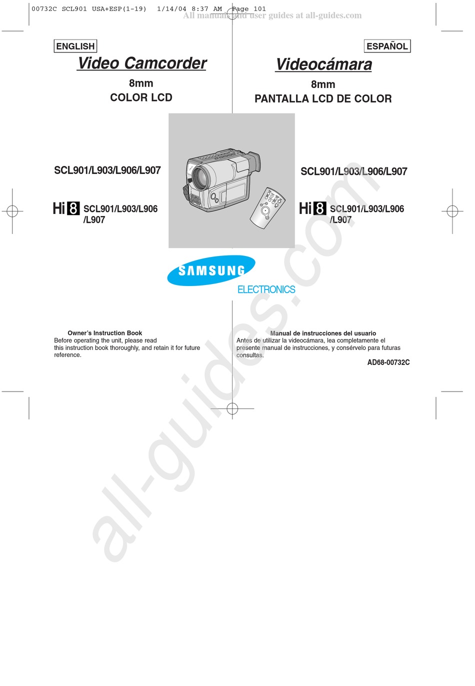 SAMSUNG HI8 SCL903 MANUAL Pdf Download ManualsLib