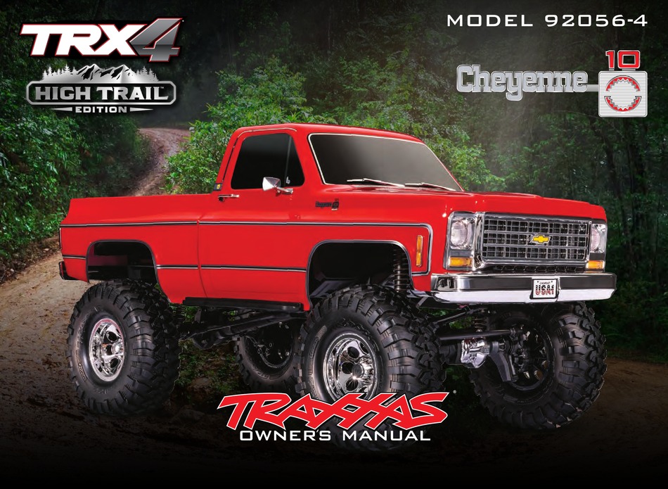 TRAXXAS TRX4 HIGH TRAIL CHEYENNE K10 OWNER'S MANUAL Pdf Download