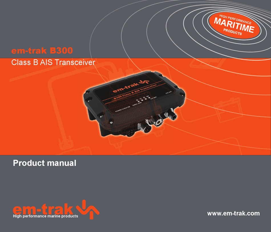 EM-TRAK B300 SERIES PRODUCT MANUAL Pdf Download | ManualsLib