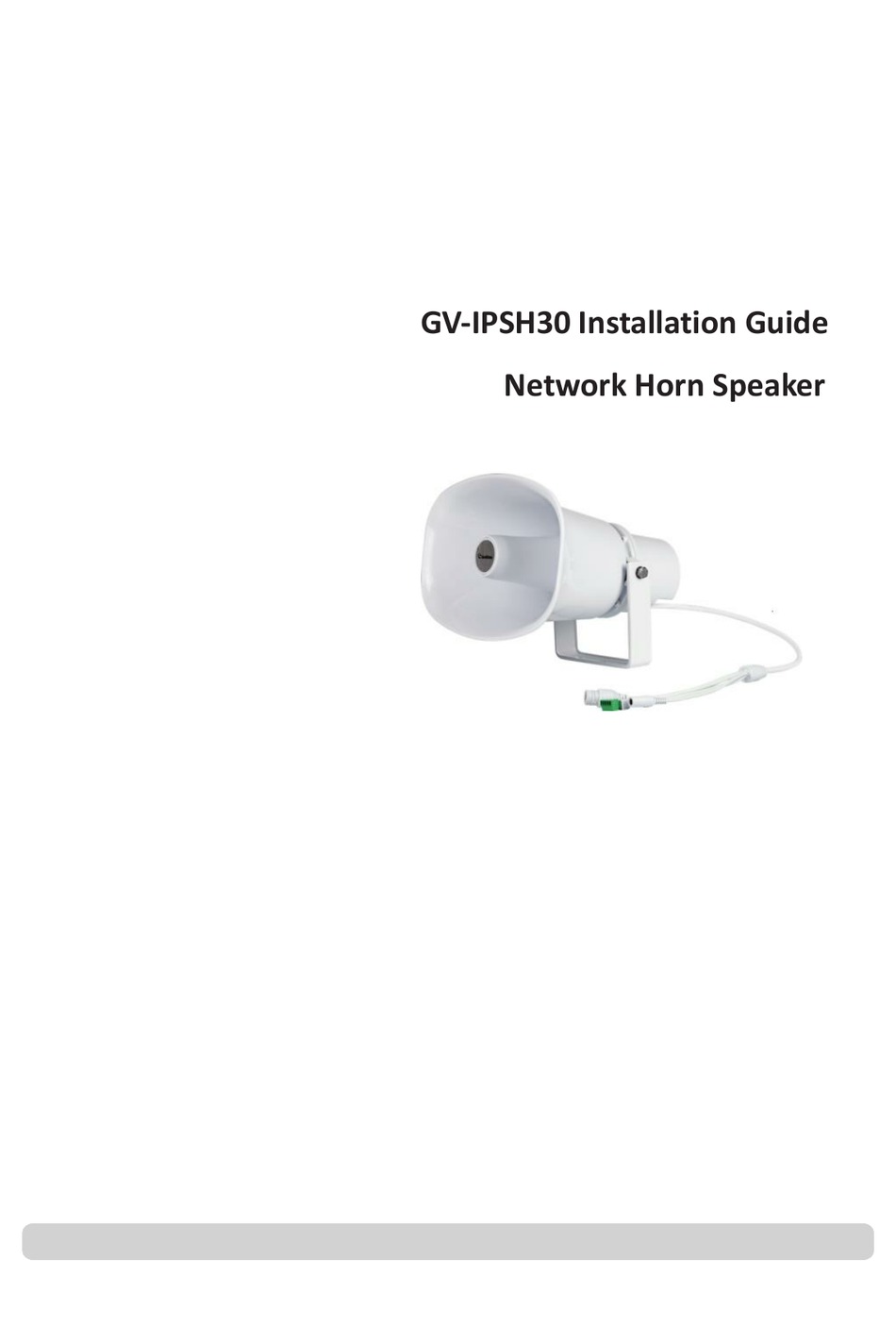 GEOVISION GVIPSH30 INSTALLATION MANUAL Pdf Download ManualsLib