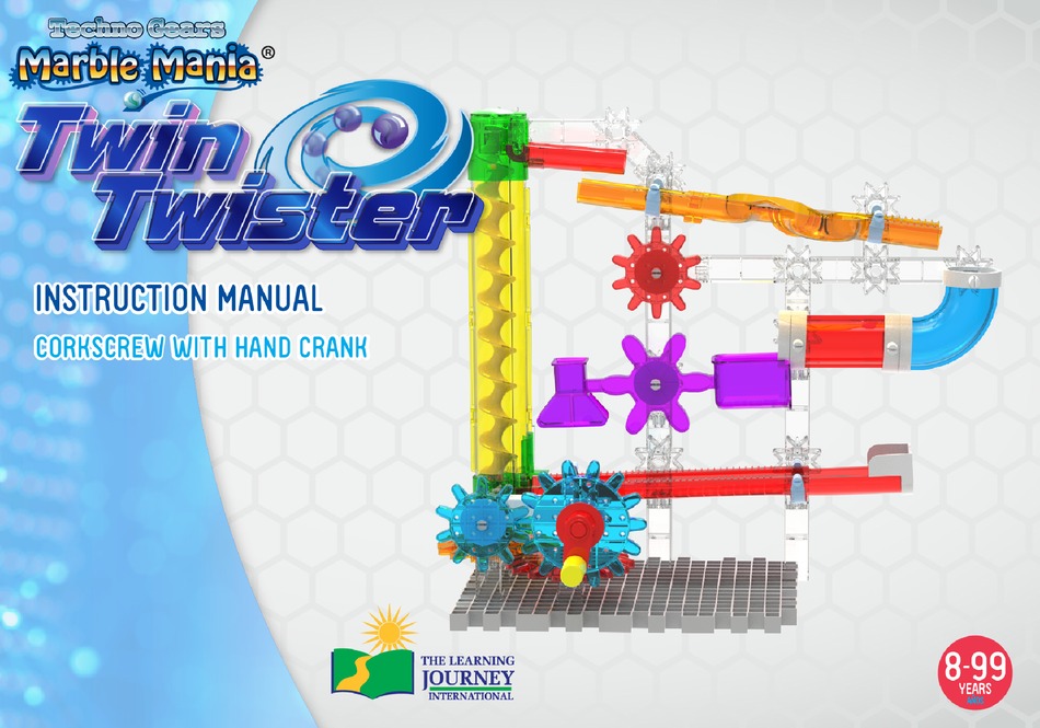 THE LEARNING JOURNEY TECHNO GEARS MARBLE MANIA TWIN TWISTER INSTRUCTION