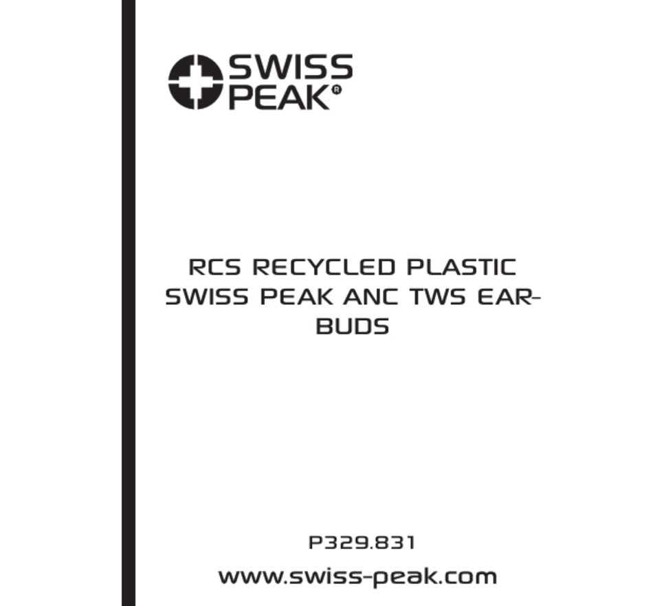 SWISS PEAK ANC TWS MANUAL Pdf Download ManualsLib