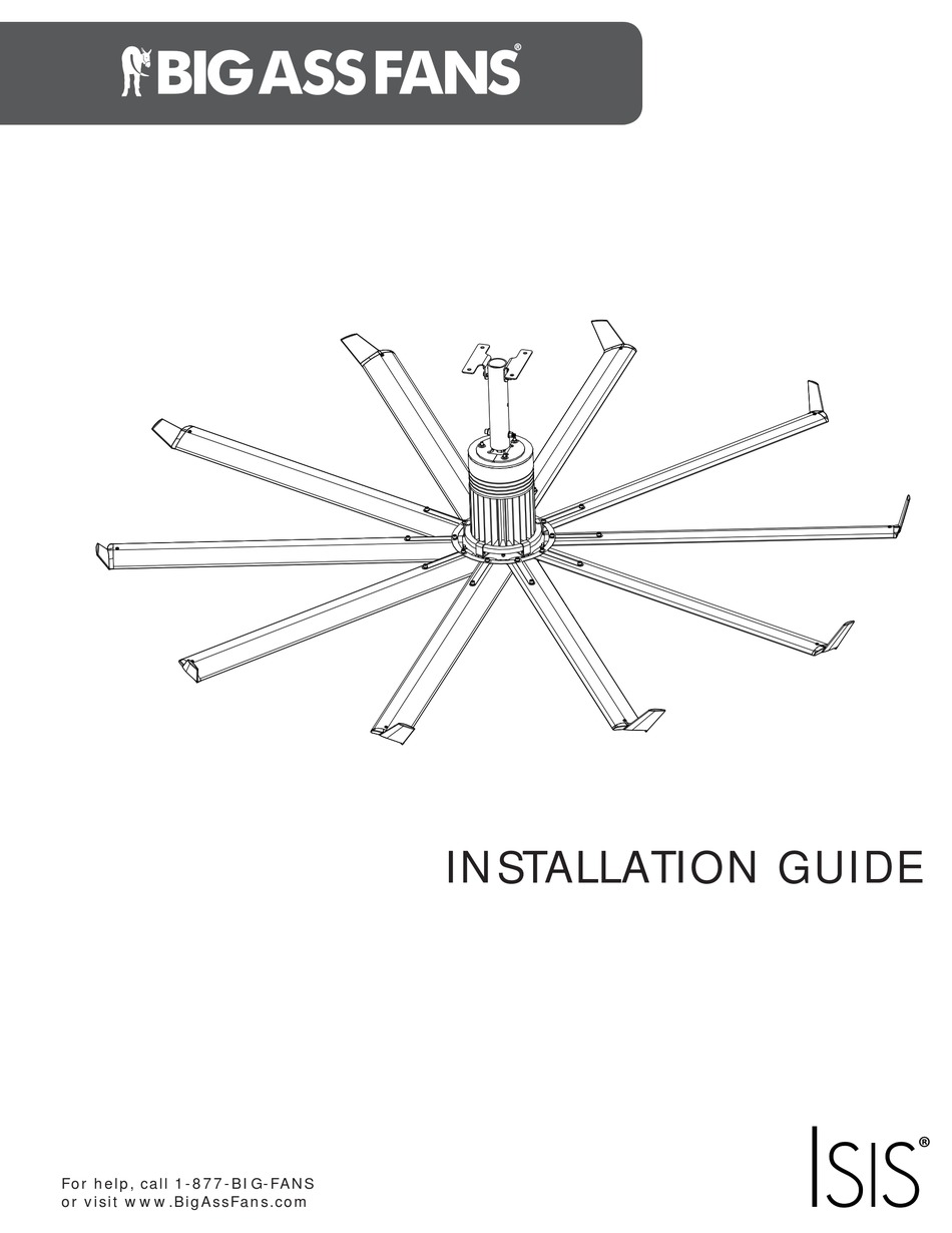 BIG ASS FANS ISIS INSTALLATION MANUAL Pdf Download ManualsLib