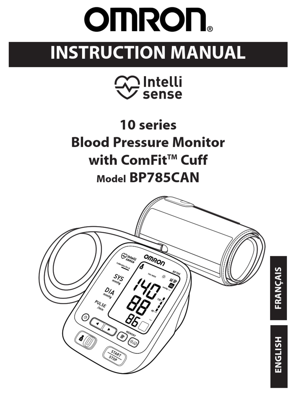 OMRON INTELLISENSE BP785CAN INSTRUCTION MANUAL Pdf Download ManualsLib