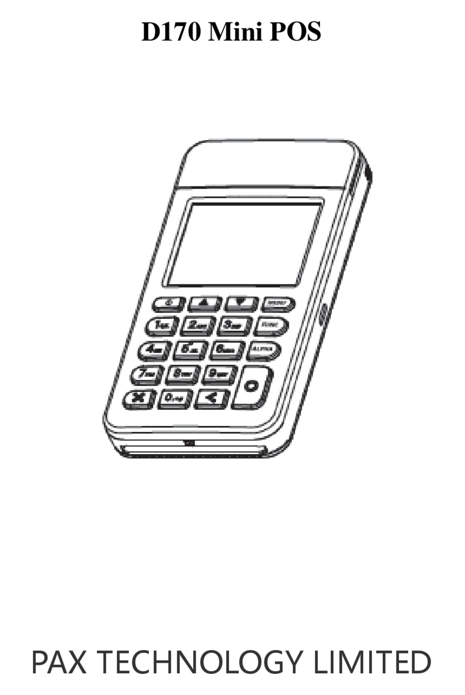 PAX TECHNOLOGY D170 INSTRUCTION MANUAL Pdf Download ManualsLib