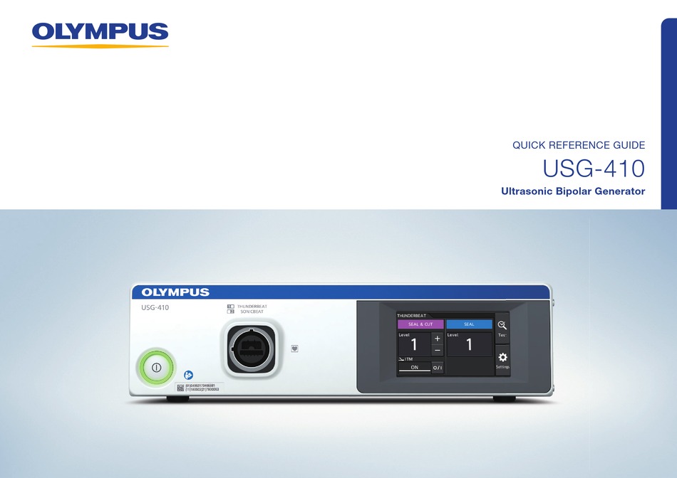 OLYMPUS USG410 QUICK REFERENCE MANUAL Pdf Download ManualsLib