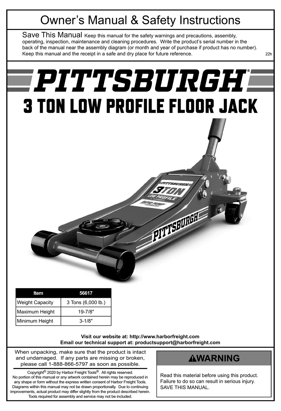HARBOR FREIGHT TOOLS PITTSBURGH 56617 OWNER