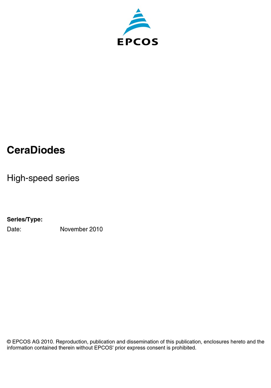 EPCOS CERADIODES MANUAL Pdf Download | ManualsLib