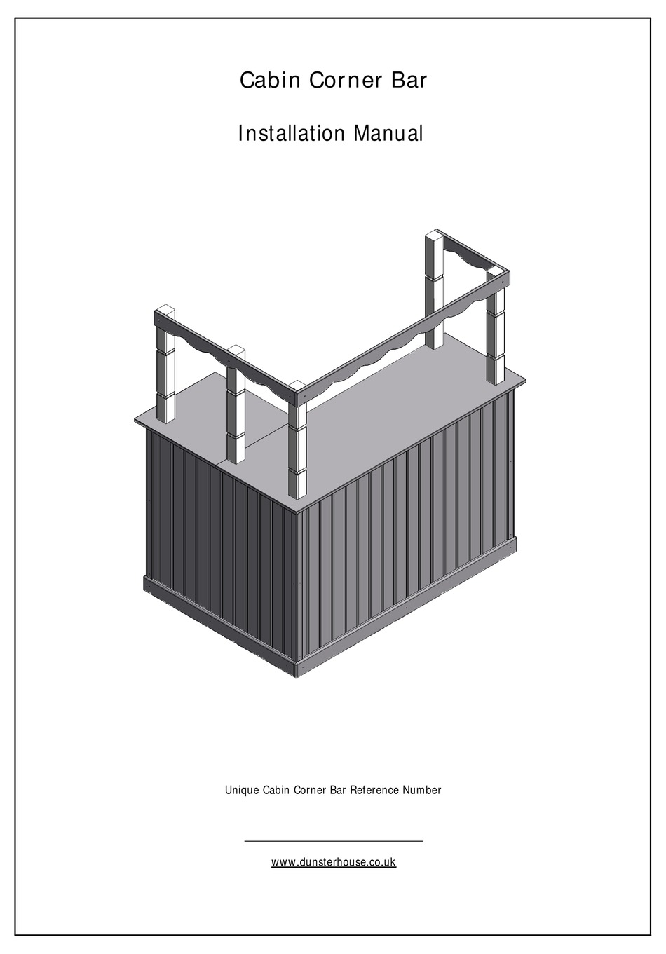 DUNSTER HOUSE UNIQUE CABIN CORNER BAR INSTALLATION MANUAL Pdf Download ...