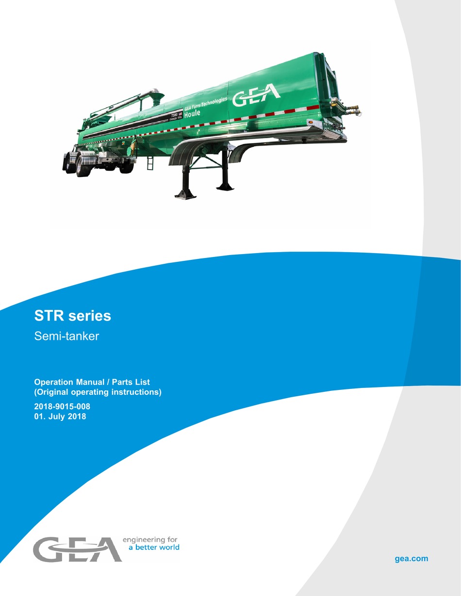 GEA STR SERIES OPERATION MANUAL AND PARTS LIST Pdf Download ManualsLib