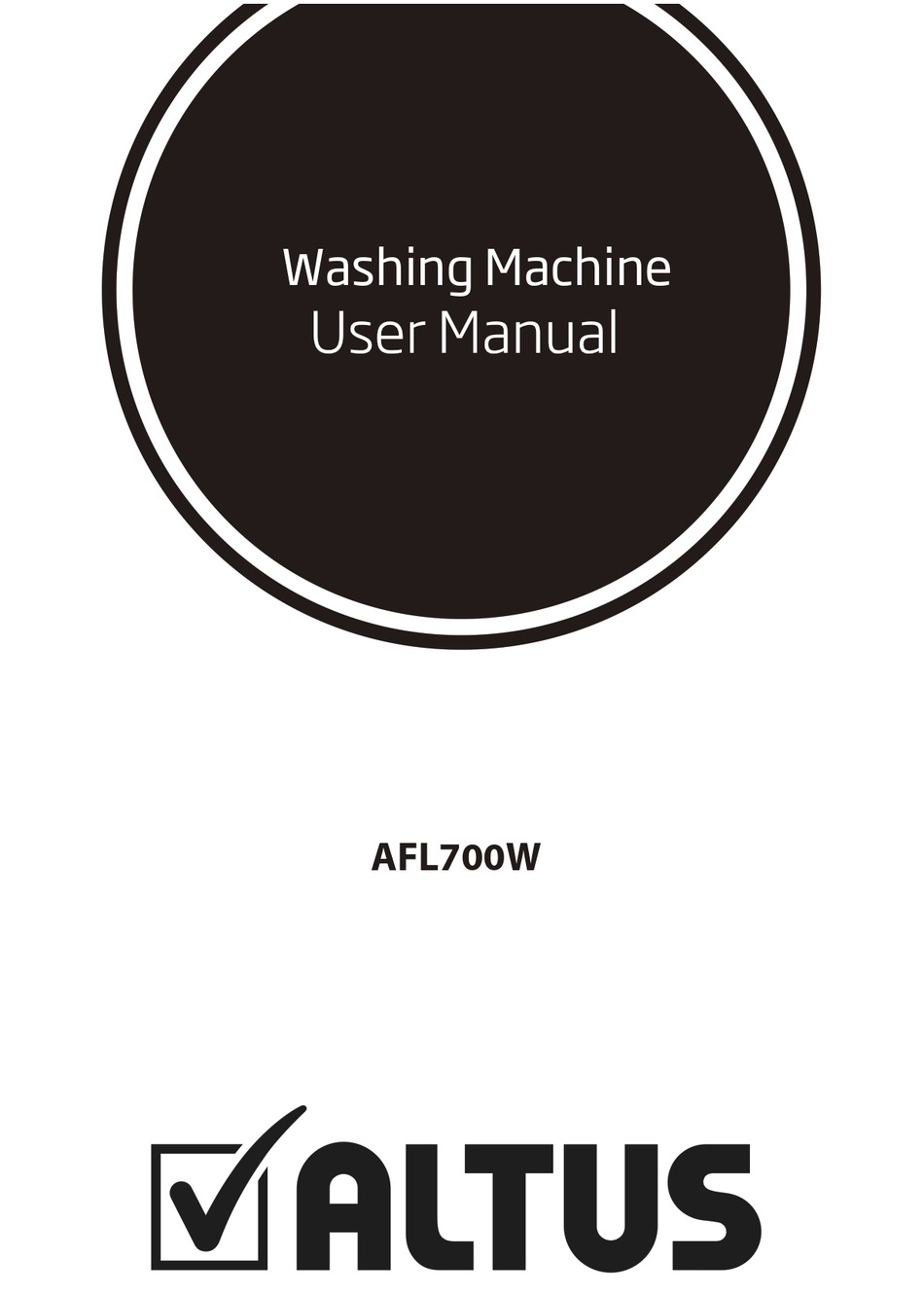 ALTUS AFL700W USER MANUAL Pdf Download ManualsLib