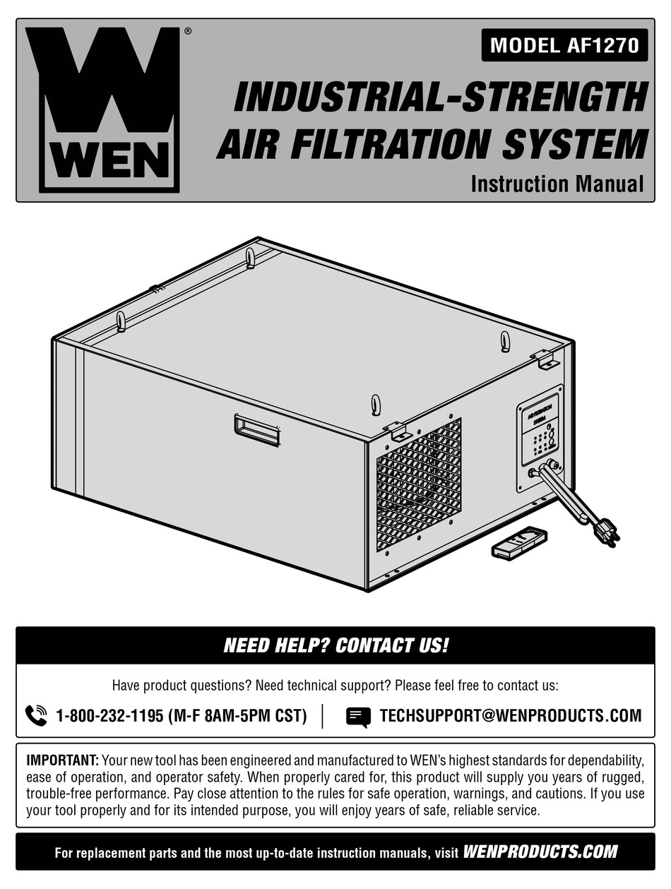 WEN AF1270 INSTRUCTION MANUAL Pdf Download | ManualsLib