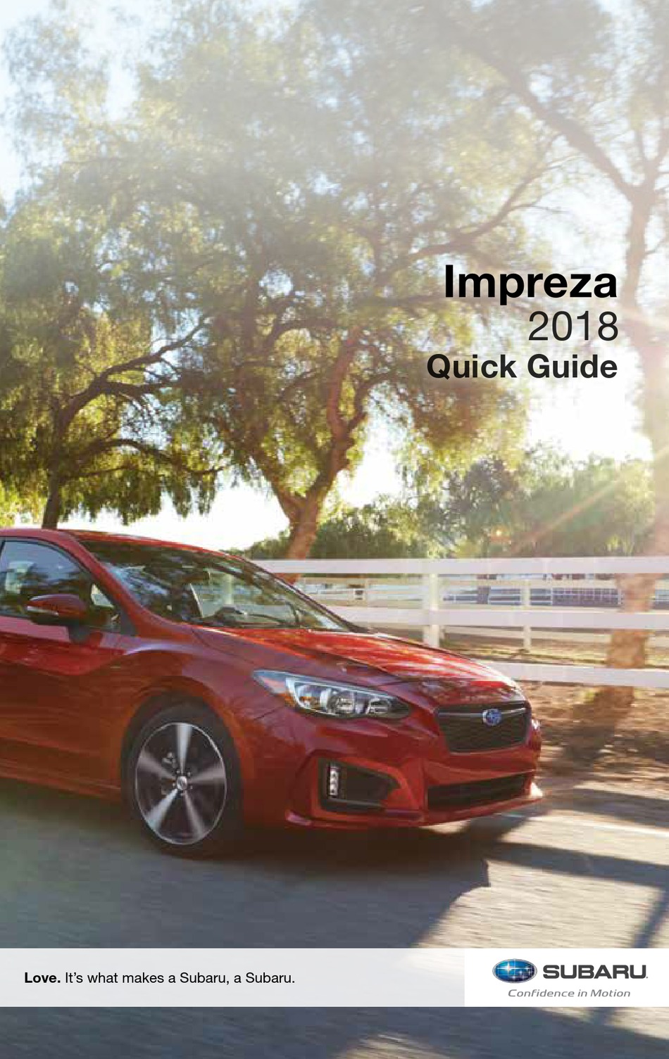 SUBARU IMPREZA 2018 QUICK MANUAL Pdf Download ManualsLib