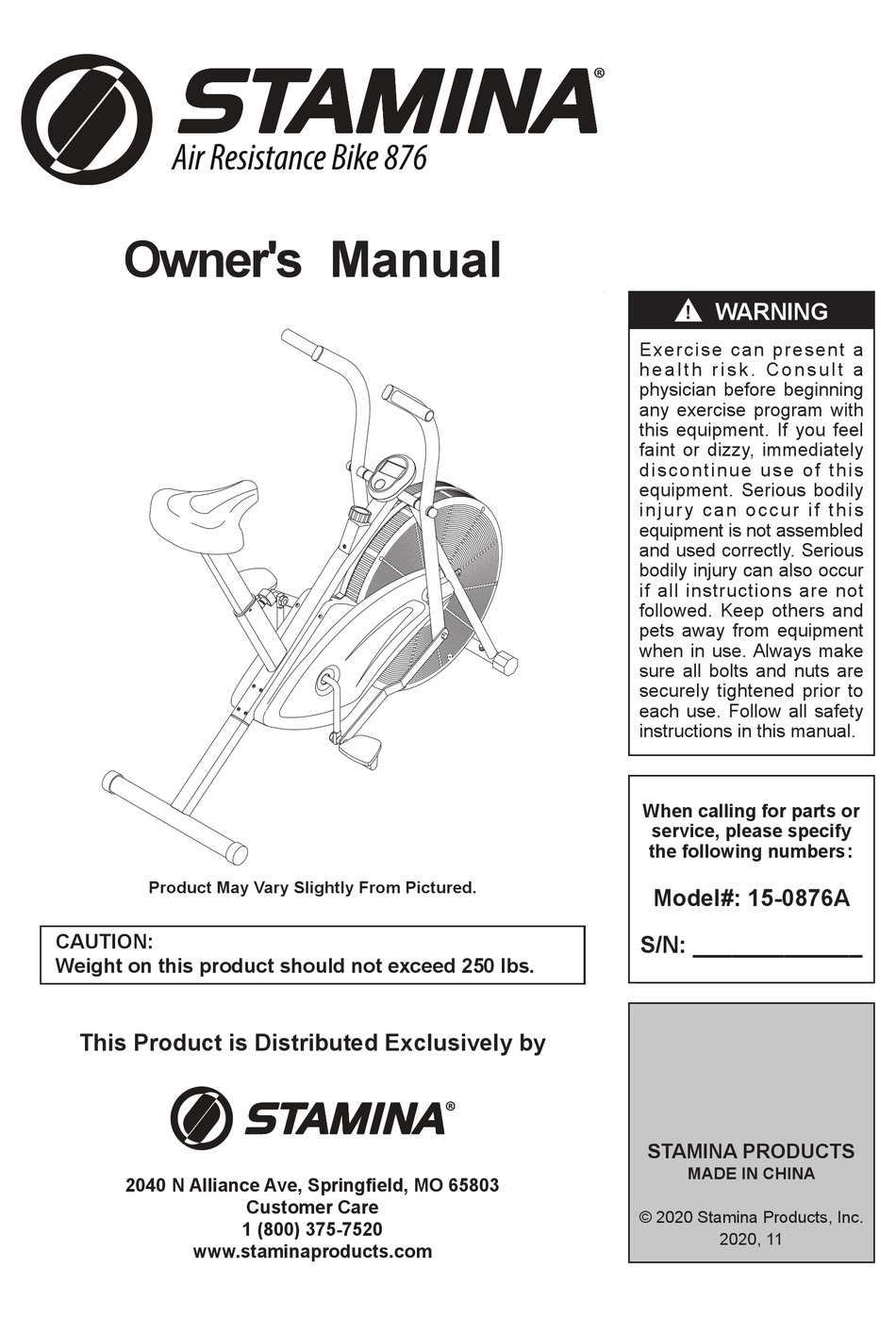 stamina 5325 replacement parts