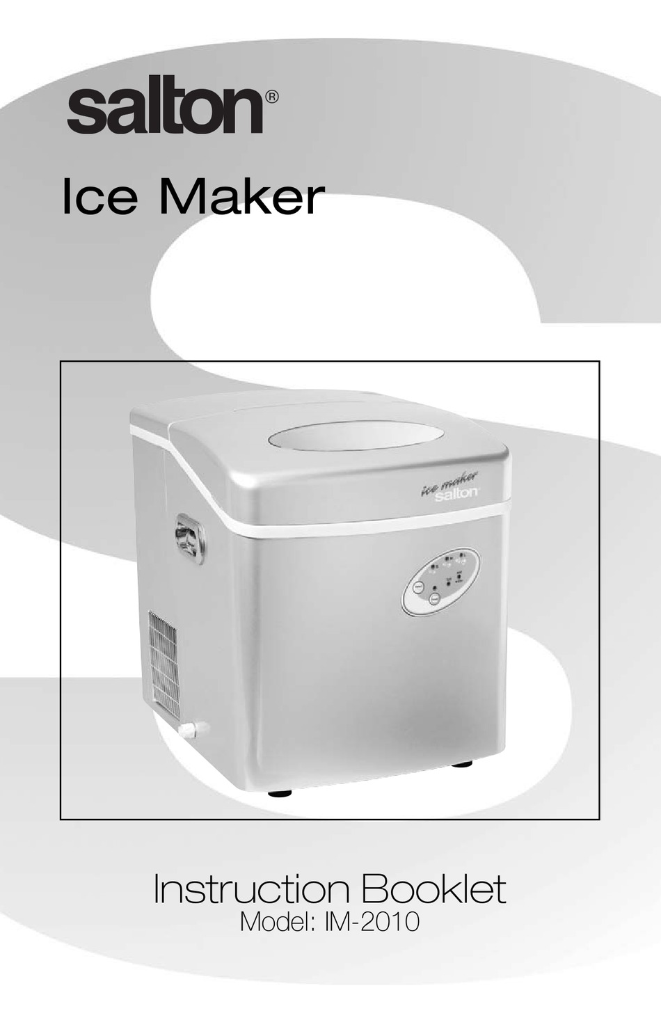 SALTON IM2010 INSTRUCTION BOOKLET Pdf Download ManualsLib