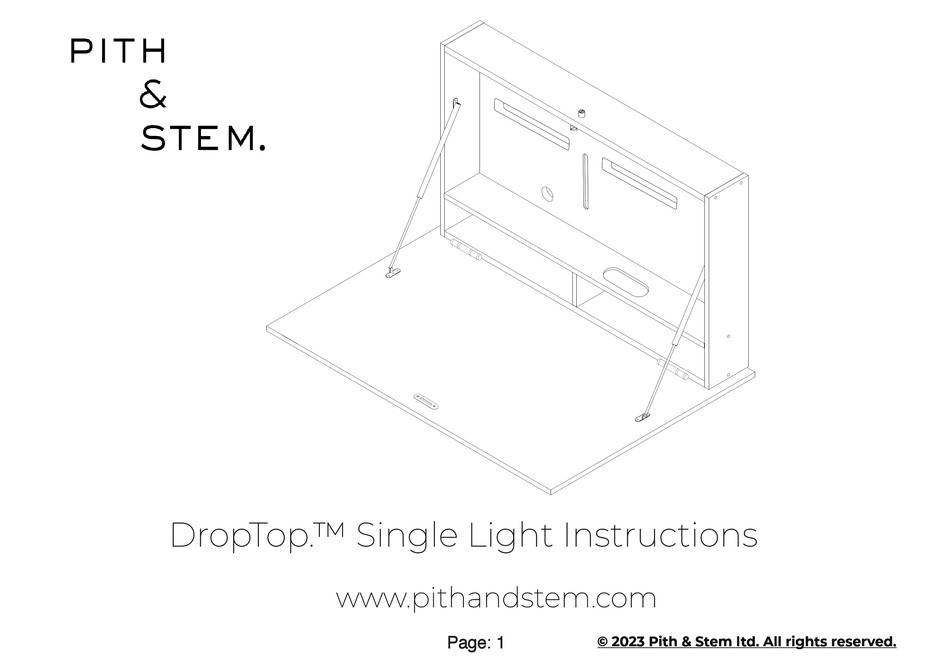 PITH & STEM DROPTOP INSTRUCTIONS MANUAL Pdf Download ManualsLib