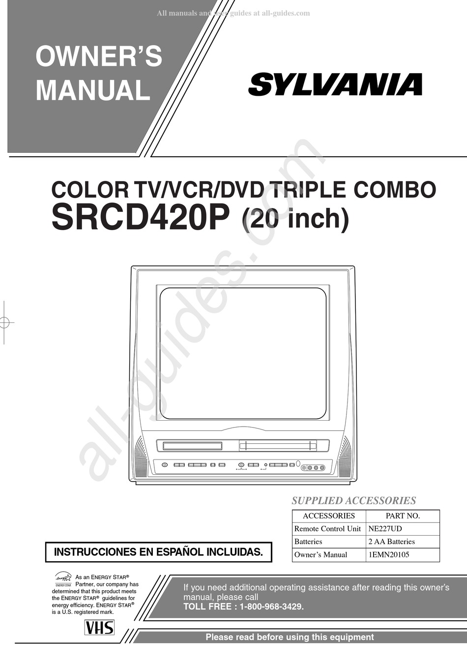 SEARS SYLVANIA SRCD420P OWNER'S MANUAL Pdf Download | ManualsLib