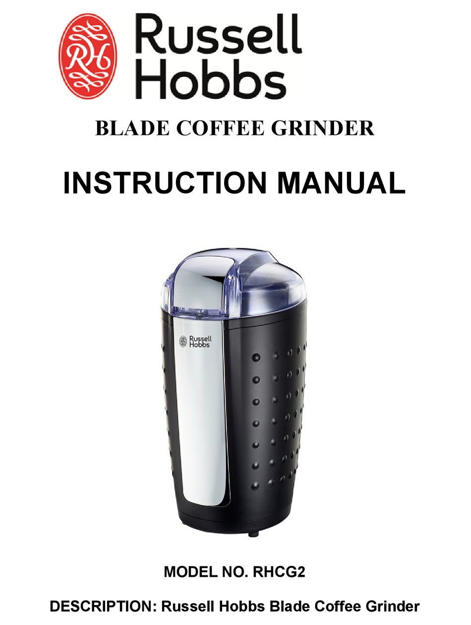 RUSSELL HOBBS RHCG2 INSTRUCTION MANUAL Pdf Download ManualsLib