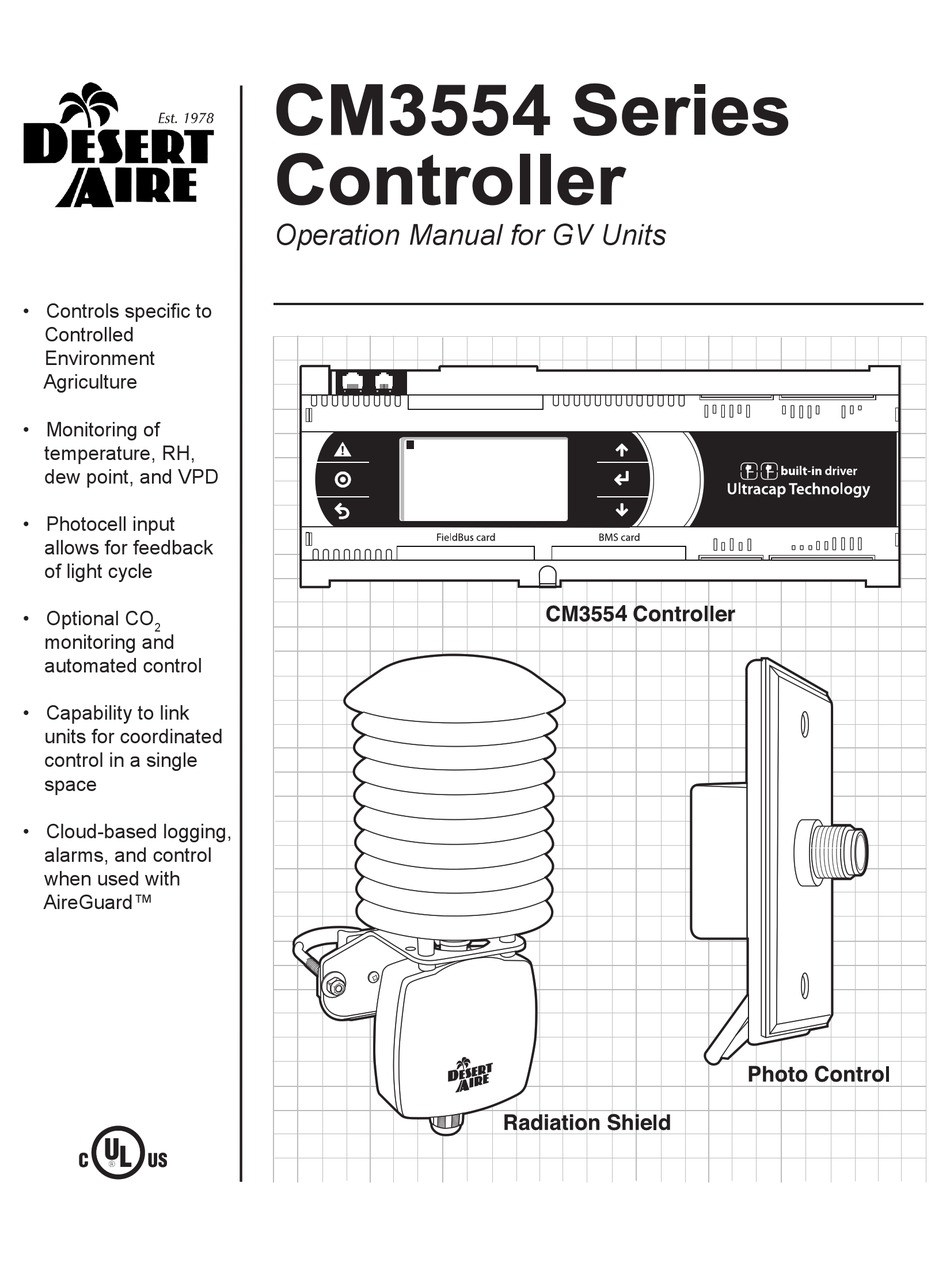 DESERT AIRE CM3554 SERIES OPERATION MANUAL Pdf Download ManualsLib