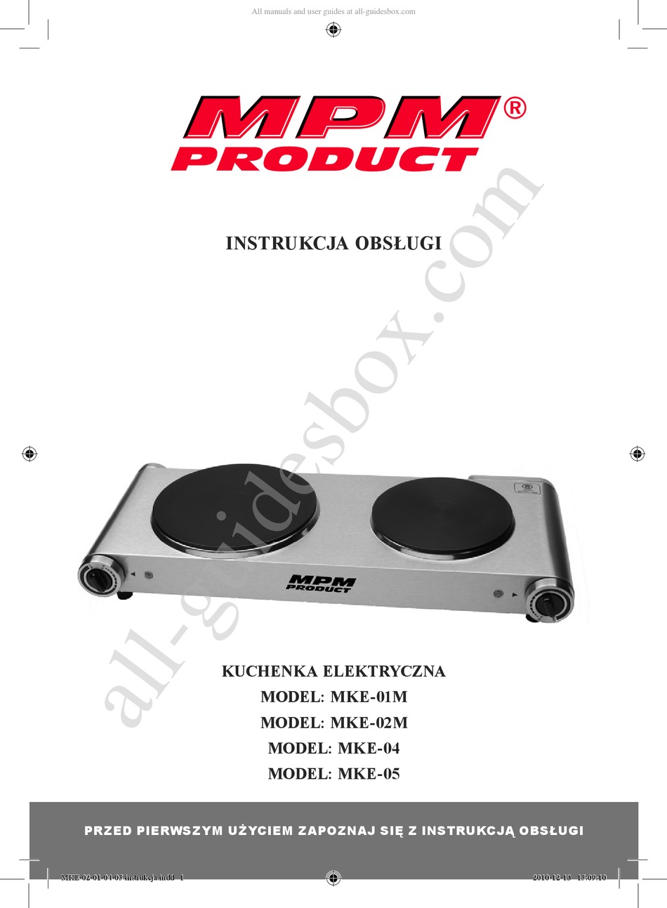 MPM MKE01M MANUAL Pdf Download ManualsLib